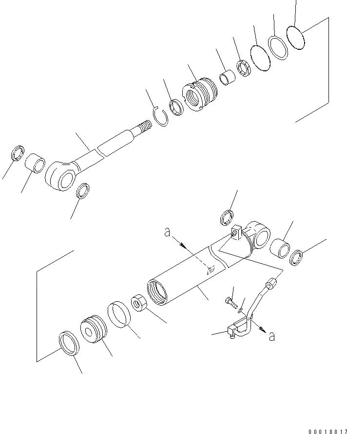 Схема запчастей Komatsu PC10MR-1-A - ГУСЕНИЧНАЯ РАМА РЕГУЛЯТОР ЦИЛИНДР (ВНУТР. ЧАСТИ) ОСНОВН. КОМПОНЕНТЫ И РЕМКОМПЛЕКТЫ