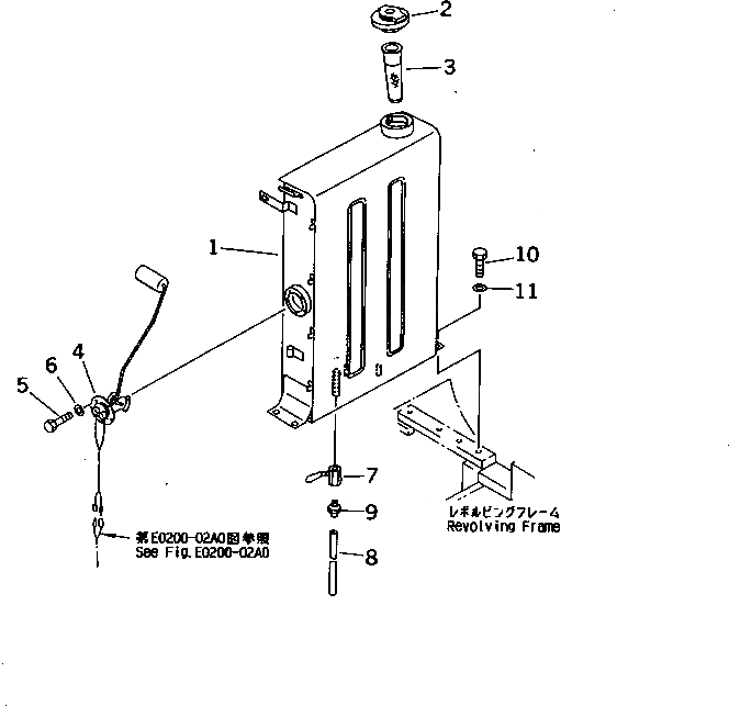 Схема запчастей Komatsu PC10N-7 - ТОПЛИВН. БАК. ТОПЛИВН. БАК. AND КОМПОНЕНТЫ