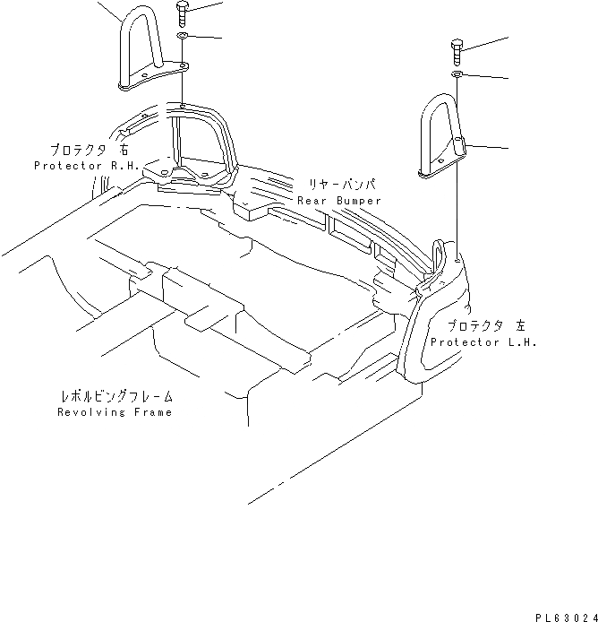 Схема запчастей Komatsu PC10N-7 -  ЧАСТИ КОРПУСА ЧАСТИ КОРПУСА