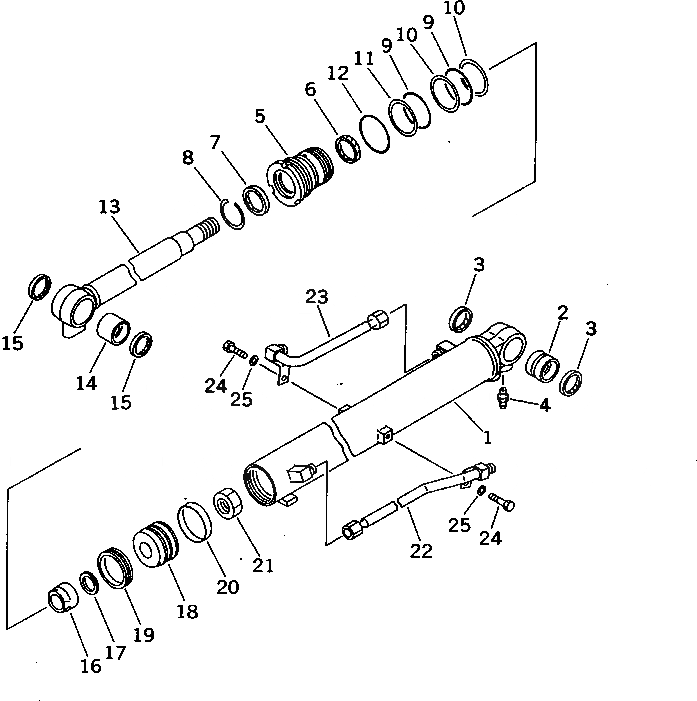 Схема запчастей Komatsu PC10N-7 - ЦИЛИНДР СТРЕЛЫ(ДЛЯ КАБИНЫ) РАБОЧЕЕ ОБОРУДОВАНИЕ