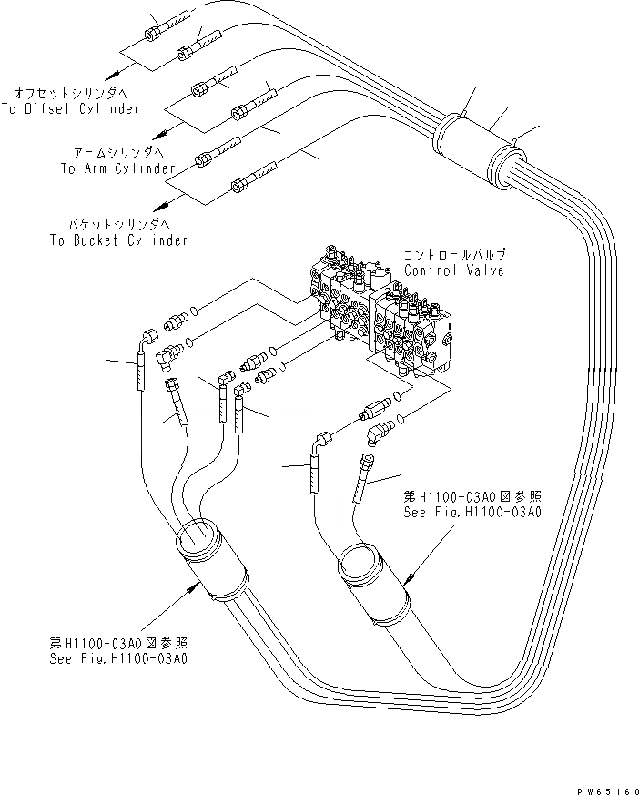Схема запчастей Komatsu PC10UU-3 - ГИДРОЛИНИЯ (РУКОЯТЬ¤ КОВШ¤ OFFSET ЛИНИЯ ЦИЛИНДРА)(№7-799) ГИДРАВЛИКА