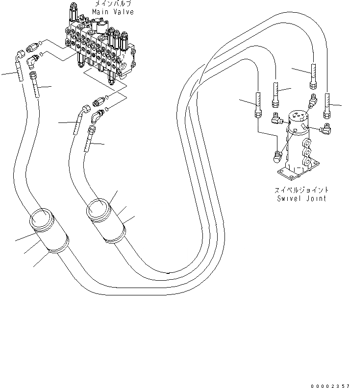Схема запчастей Komatsu PC10UU-3 - ГИДРОЛИНИЯ (МОТОР ХОДА ЛИНИЯ)(№7-7) ГИДРАВЛИКА
