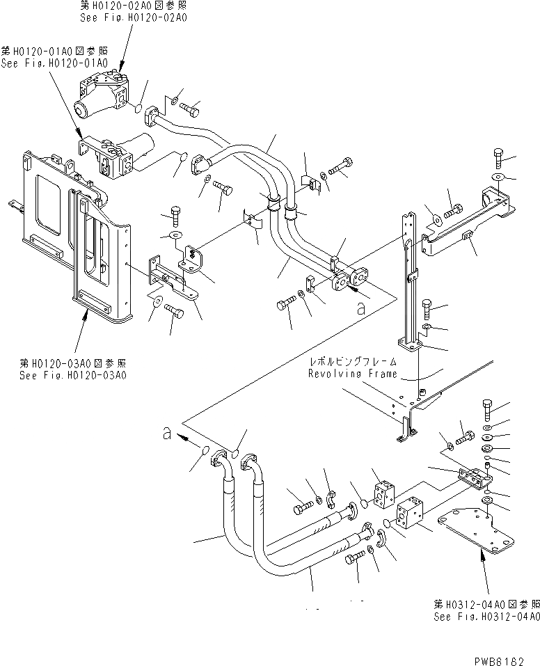 Схема запчастей Komatsu PC1100-6 - ЛИНИЯ ПОДАЧИS (NO. И NO. КЛАПАН) ГИДРАВЛИКА