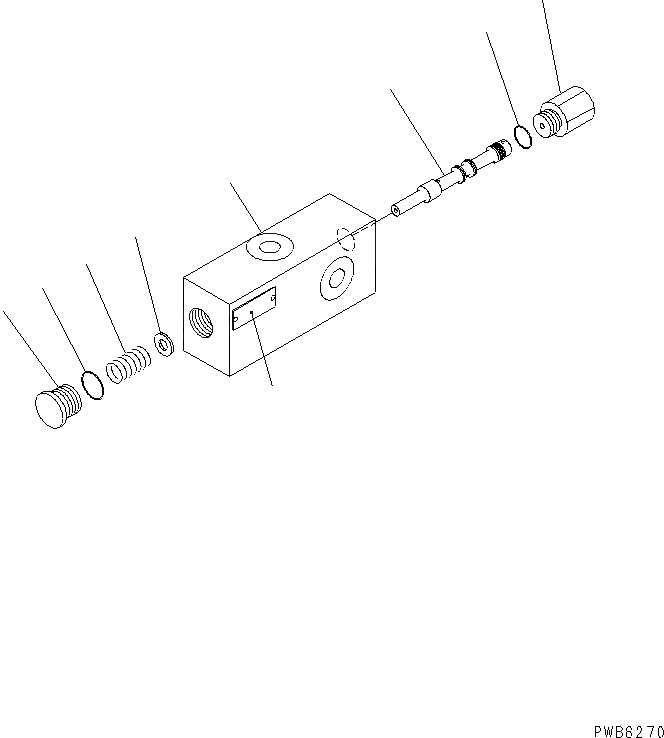 Схема запчастей Komatsu PC1100-6 - ГЛАВН. КЛАПАН ОСНОВН. КОМПОНЕНТЫ И РЕМКОМПЛЕКТЫ