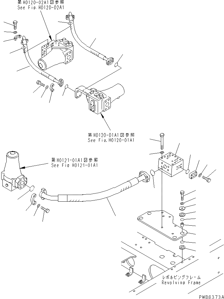 Схема запчастей Komatsu PC1100SP-6 - ЛИНИЯ ПОДАЧИS (NO. КЛАПАН И КЛАПАН BRANCH) (TROPICAL WEATHER  СПЕЦ-Я.) ГИДРАВЛИКА