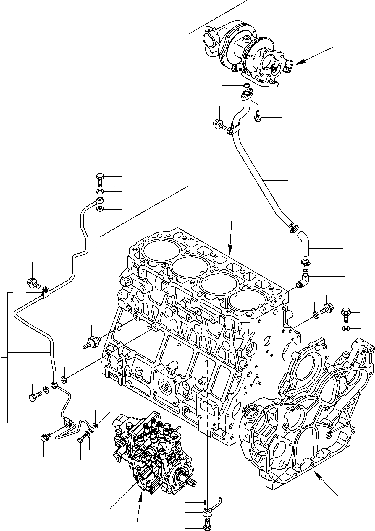Схема запчастей Komatsu PC110R-1 - СИСТЕМА СМАЗКИ МАСЛ. СИСТЕМА (/) ДВИГАТЕЛЬ