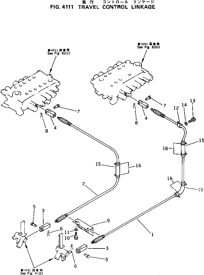 Схема запчастей Komatsu PC120-5C - КОНТРОЛЬ ХОДА МЕХАНИЗМ СИСТЕМА УПРАВЛЕНИЯ И ОСНОВНАЯ РАМА