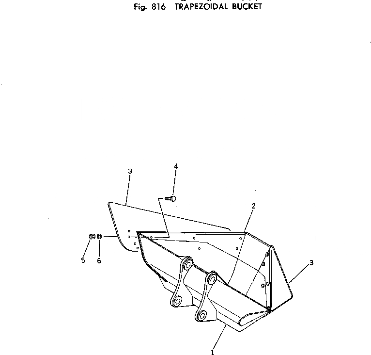 Схема запчастей Komatsu PC120-2 - TRAPEZOIDAL КОВШ ОПЦИОННЫЕ КОМПОНЕНТЫ