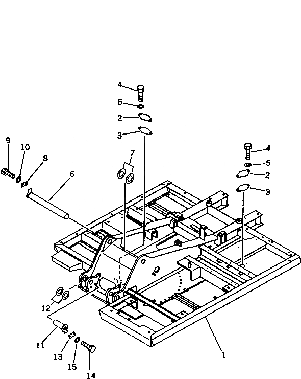 Схема запчастей Komatsu PC120-5X - ОСНОВНАЯ РАМА (ДЛЯ ПОЛН. НИЖН. КРЫШКА) СИСТЕМА УПРАВЛЕНИЯ И ОСНОВНАЯ РАМА