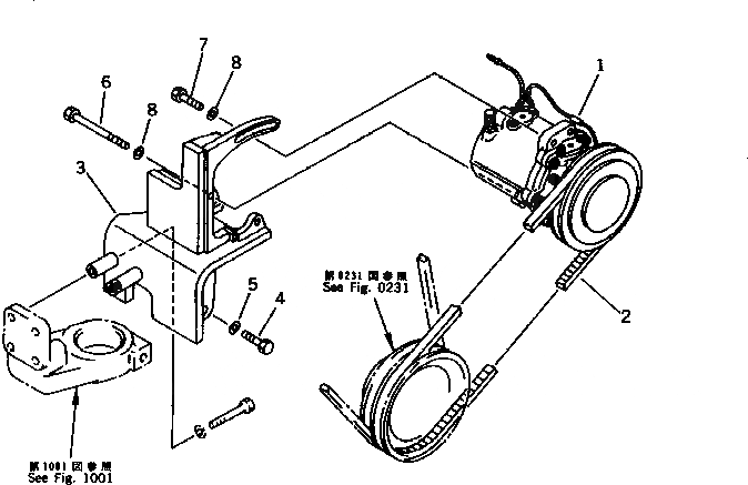 Схема запчастей Komatsu PC120-5X - КОМПРЕССОР И КРЕПЛЕНИЕ ЧАСТИ КОРПУСА