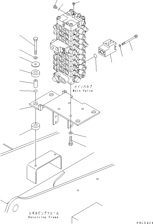 Схема запчастей Komatsu PC120-6Z - ОСНОВН. КЛАПАН (КЛАПАН¤ КОРПУС¤ КРЕПЛЕНИЕ И ДАТЧИК) (ДЛЯ РОССИЯ)(№98-) ГИДРАВЛИКА