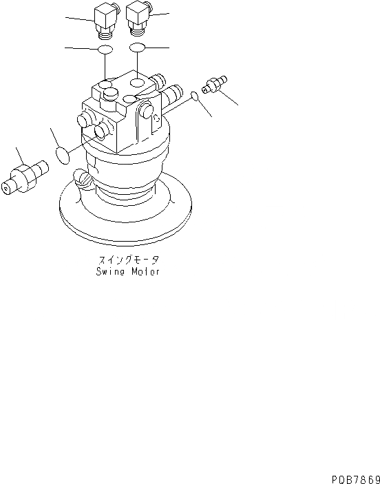 Схема запчастей Komatsu PC120-6Z - ЛИНИЯ ПОВОРОТА (БЕЗ ЛИНИЯ ХОДА)(№977-) ГИДРАВЛИКА