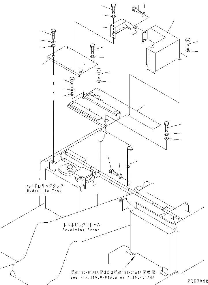 Схема запчастей Komatsu PC120-6Z - КЛАПАН ВЕРХН. ЧАСТЬ (С ПРЕДПУСК. ПОДОГРЕВ) (МОРОЗОУСТОЙЧИВ. СПЕЦИФ-Я)(№977-) ЧАСТИ КОРПУСА