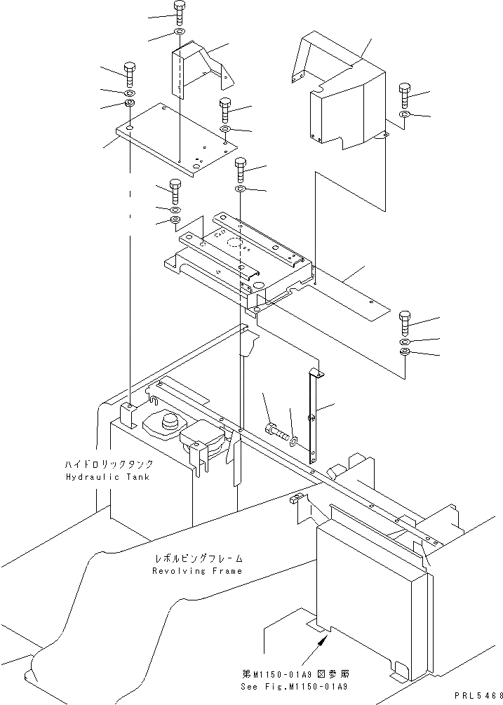 Схема запчастей Komatsu PC120-6Z - КЛАПАН ВЕРХН. ЧАСТЬ (ДЛЯ РОССИЯ)(№98-) ЧАСТИ КОРПУСА