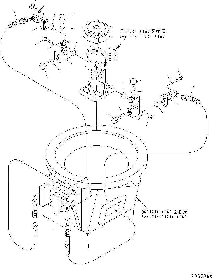 Схема запчастей Komatsu PC120-6Z - ПОВОРОТН. РУКОЯТЬ (ЦИЛИНДР КОВША) (2 РУКОЯТЬ)(№977-) РАБОЧЕЕ ОБОРУДОВАНИЕ