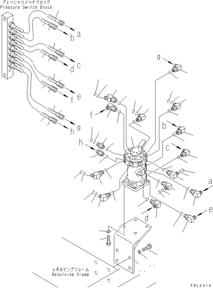 Схема запчастей Komatsu PC120-6 - MULTIPLE PATTERN (ТРУБЫ)(№98-) ГИДРАВЛИКА