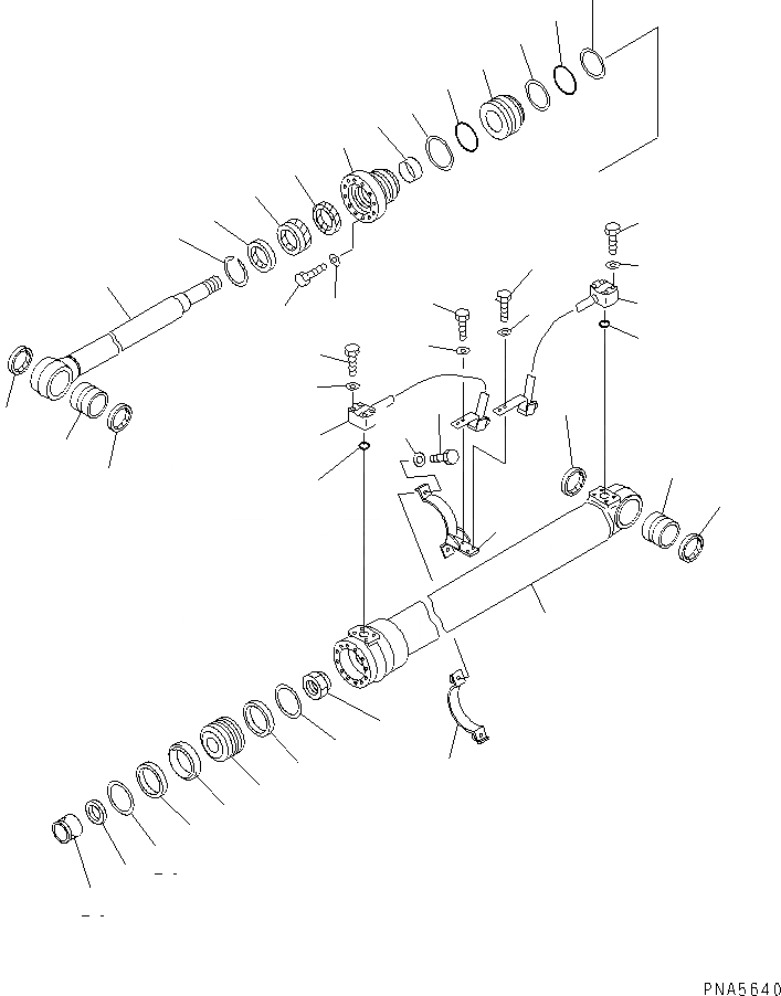 Схема запчастей Komatsu PC120-6 - 1-Я СТРЕЛА ЦИЛИНДР (ДЛЯ 2 ЧАСТИS СТРЕЛА) ОСНОВН. КОМПОНЕНТЫ И РЕМКОМПЛЕКТЫ