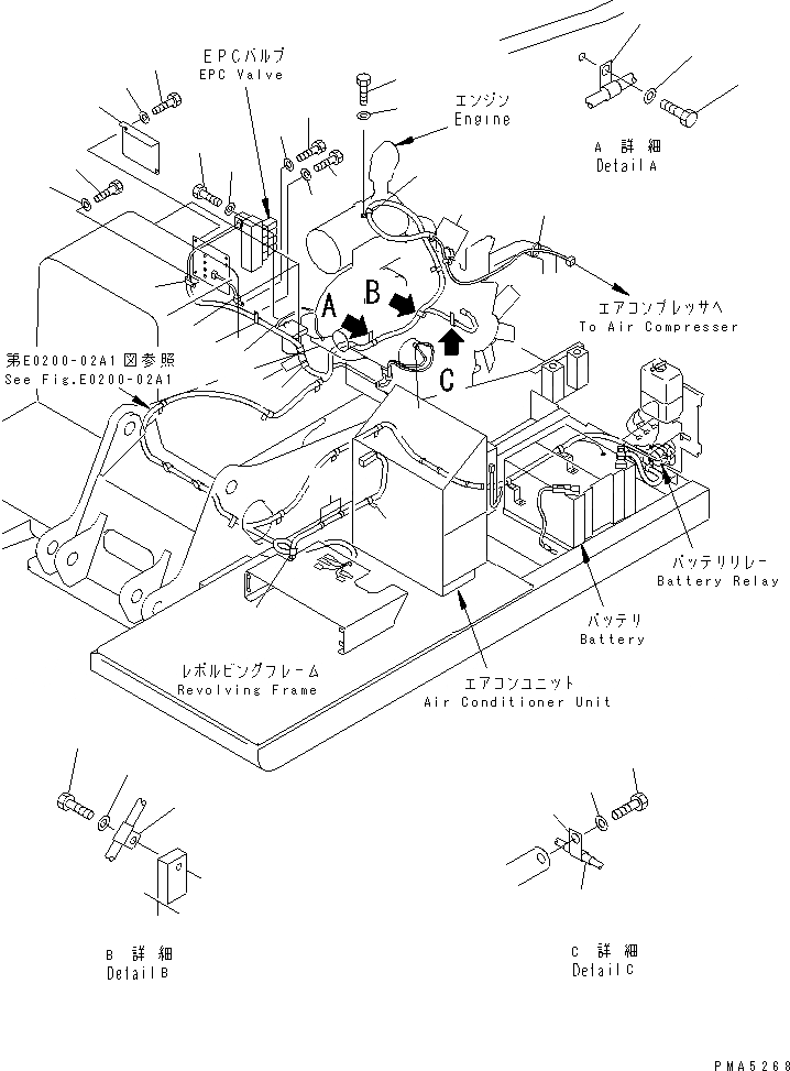 Схема запчастей Komatsu PC120-6Z - ЭЛЕКТРОПРОВОДКА (COVER)(№-999) ЭЛЕКТРИКА