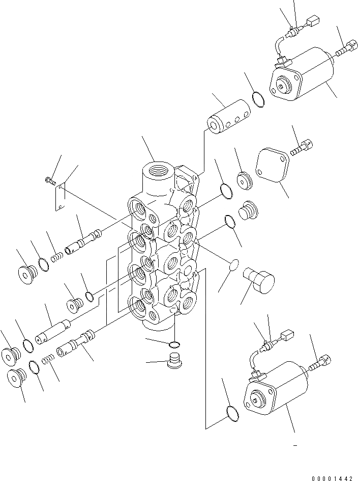 Схема запчастей Komatsu PC120-6Z - СОЛЕНОИДНЫЙ КЛАПАН (ВНУТР. ЧАСТИ)(№-) ОСНОВН. КОМПОНЕНТЫ И РЕМКОМПЛЕКТЫ