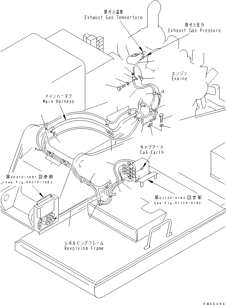 Схема запчастей Komatsu PC120-6Z-A1 - ЭЛЕКТРОПРОВОДКА (КЕРАМИЧ. ГЛУШИТЕЛЬ Э/ПРОВОДКА)(№9-) ЭЛЕКТРИКА