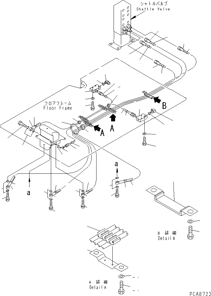 Схема запчастей Komatsu PC120-6Z-A1 - ОСНОВН. КОНСТРУКЦИЯ (P.P.C. ЛИНИЯ ХОДА) (ТУННЕЛЬН. СПЕЦ-Я.)(№9-999) КАБИНА ОПЕРАТОРА И СИСТЕМА УПРАВЛЕНИЯ
