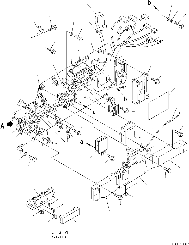 Схема запчастей Komatsu PC120-6H - КАБИНА (ОСНОВ.)(№-89) КАБИНА ОПЕРАТОРА И СИСТЕМА УПРАВЛЕНИЯ