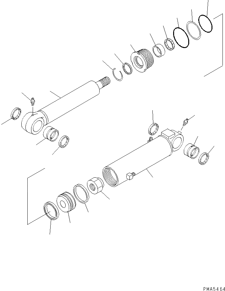 Схема запчастей Komatsu PC120-6H - НАКЛОН.INMG ЦИЛИНДР (ВНУТР. ЧАСТИ)(№-89) ХОДОВАЯ