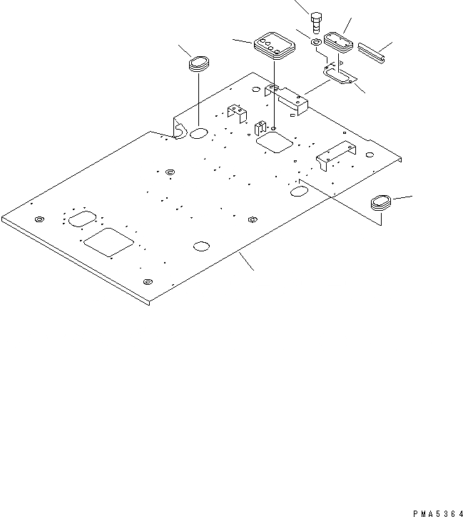 Схема запчастей Komatsu PC120-6J - ПОЛ (ОСНОВН. КОНСТРУКЦИЯ) (ЭЛЕКТР.)(№-999) КАБИНА ОПЕРАТОРА И СИСТЕМА УПРАВЛЕНИЯ