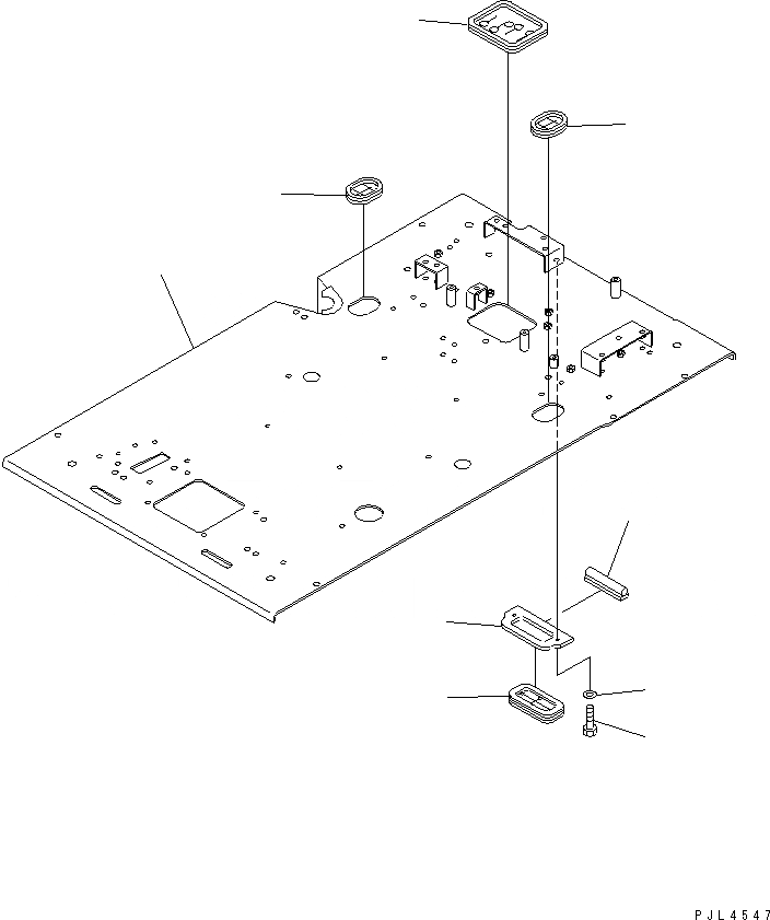 Схема запчастей Komatsu PC120-6J - ПОЛ (ОСНОВН. КОНСТРУКЦИЯ) (ЭЛЕКТР.)(№-89) КАБИНА ОПЕРАТОРА И СИСТЕМА УПРАВЛЕНИЯ