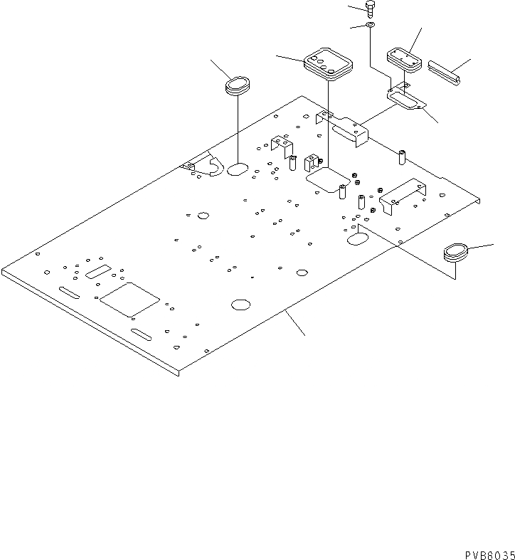 Схема запчастей Komatsu PC120-6J - ПОЛ (ОСНОВН. КОНСТРУКЦИЯ) (РАДИО УПРАВЛ-Е СПЕЦ-Я.)(№7-97) КАБИНА ОПЕРАТОРА И СИСТЕМА УПРАВЛЕНИЯ