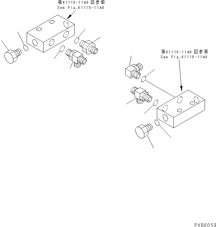 Схема запчастей Komatsu PC120-6J - ОСНОВН. КОНСТРУКЦИЯ (P.P.C. ХОД БЛОК ГЛАВН.) (РАДИО УПРАВЛ-Е СПЕЦ-Я.)(№7-97) КАБИНА ОПЕРАТОРА И СИСТЕМА УПРАВЛЕНИЯ