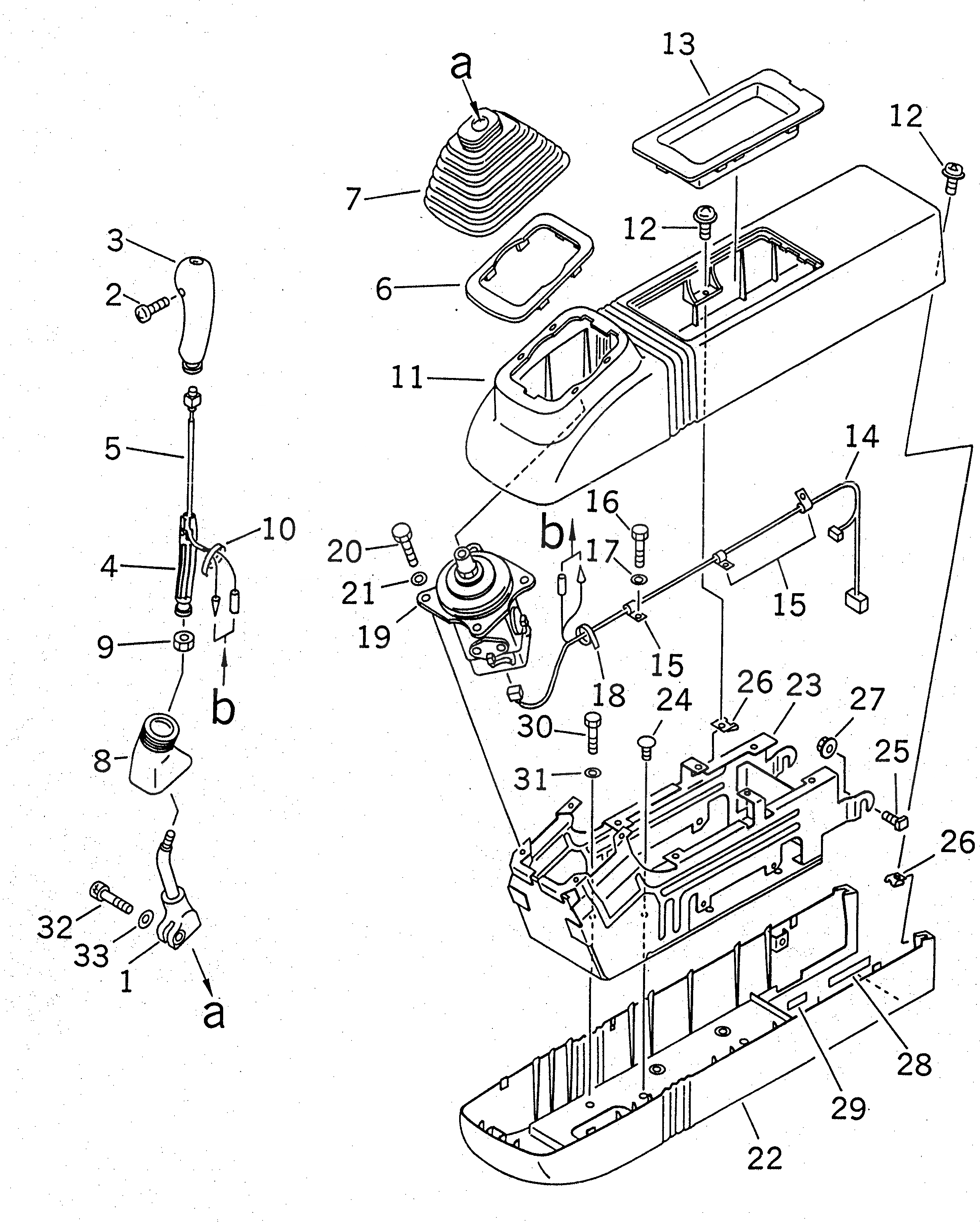Схема запчастей Komatsu PC120-6J - ПРАВ. СТОЙКА (РЫЧАГ И COVER) (ЭЛЕКТРИЧ.) (РАДИО УПРАВЛ-Е СПЕЦ-Я.)(№7-999) КАБИНА ОПЕРАТОРА И СИСТЕМА УПРАВЛЕНИЯ