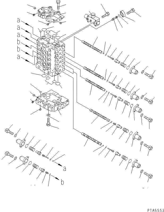 Схема запчастей Komatsu PC120-6S - ОСНОВН. КЛАПАН (/8)(№-98) ОСНОВН. КОМПОНЕНТЫ И РЕМКОМПЛЕКТЫ