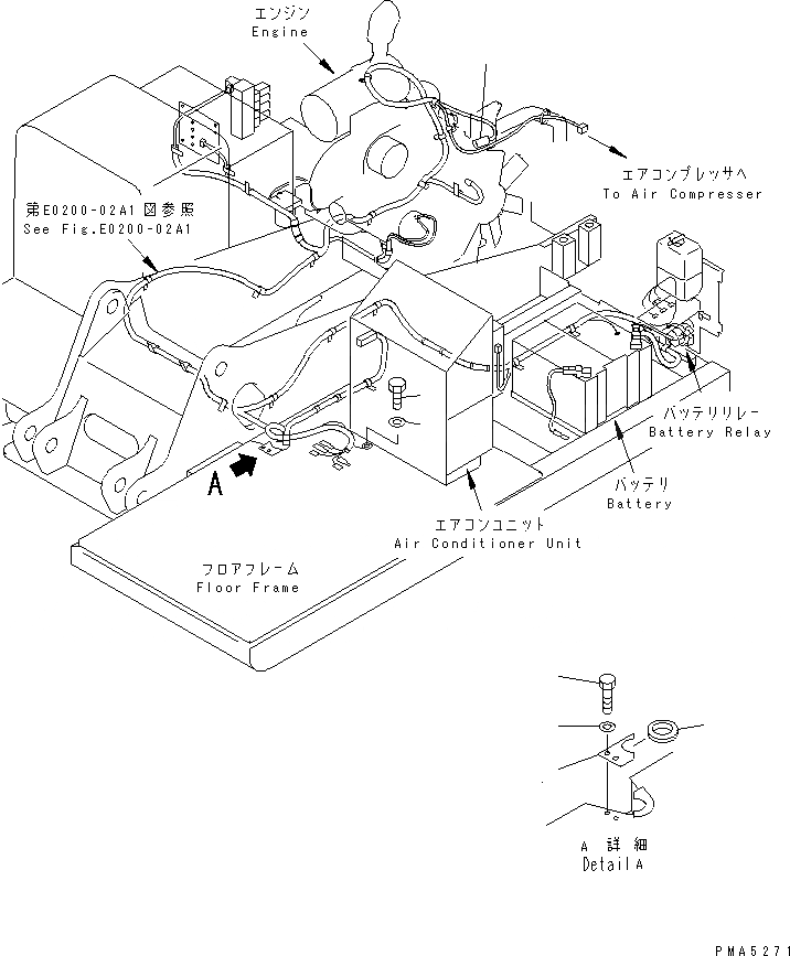 Схема запчастей Komatsu PC120-6Z - ЭЛЕКТРОПРОВОДКА (КРЕПЛЕНИЕ И ДАТЧИК)(№77-) ЭЛЕКТРИКА