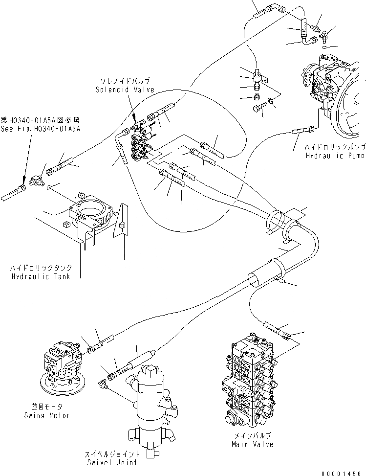 Схема запчастей Komatsu PC120-6Z - СОЛЕНОИДНЫЙ КЛАПАН ЛИНИЯ (СОЛЕНОИДНЫЙ КЛАПАН ТРУБЫ) (-SPEED ХОД)(№-) ГИДРАВЛИКА