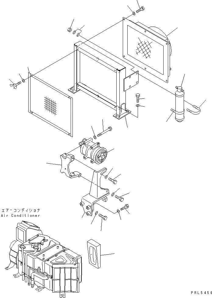 Схема запчастей Komatsu PC120-6Z - КОНДИЦ. ВОЗДУХА (БЛОК) (DUST ЗАЩИТА СПЕЦ-Я.)(№9-) КАБИНА ОПЕРАТОРА И СИСТЕМА УПРАВЛЕНИЯ