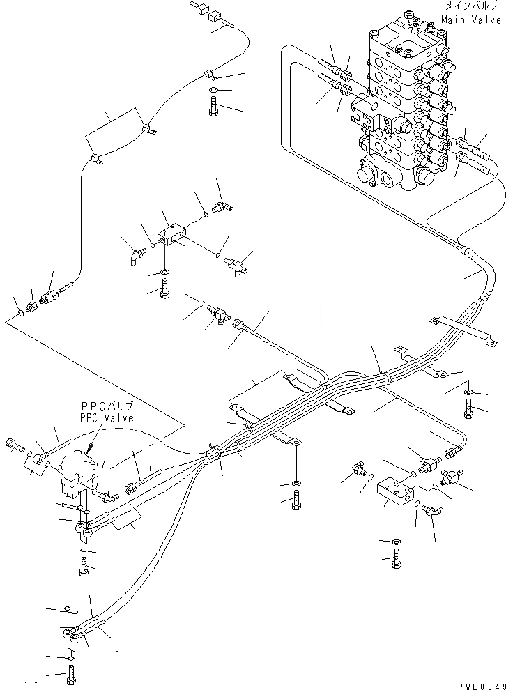 Схема запчастей Komatsu PC120-6E0-T2 - ОСНОВН. КОНСТРУКЦИЯ (P.P.C. ХОД ТРУБЫ) ( АКТУАТОР) КАБИНА ОПЕРАТОРА И СИСТЕМА УПРАВЛЕНИЯ
