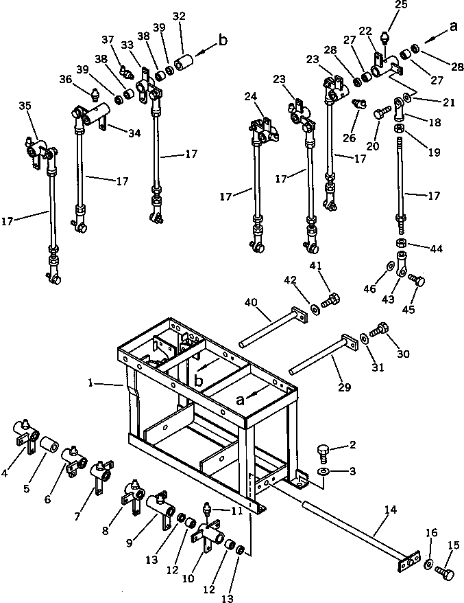 Схема запчастей Komatsu PC120S-3 - КЛАПАН МЕХ-М УПРАВЛ-Я (/) (ДЛЯ УДЛИНН. РЫЧАГ УПРАВЛ-Е)(№8-..) ПОВОРОТН. И СИСТЕМА УПРАВЛЕНИЯ