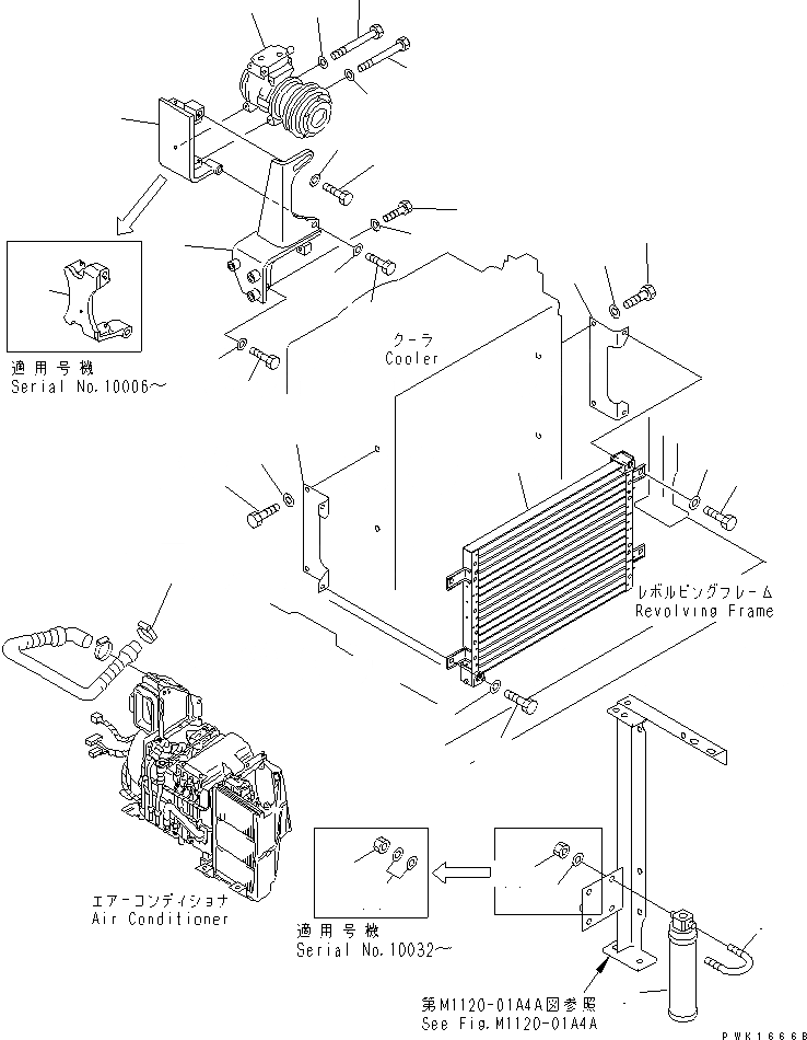 Схема запчастей Komatsu PC120SC-6 - КОНДИЦ. ВОЗДУХА (БЛОК) КАБИНА ОПЕРАТОРА И СИСТЕМА УПРАВЛЕНИЯ
