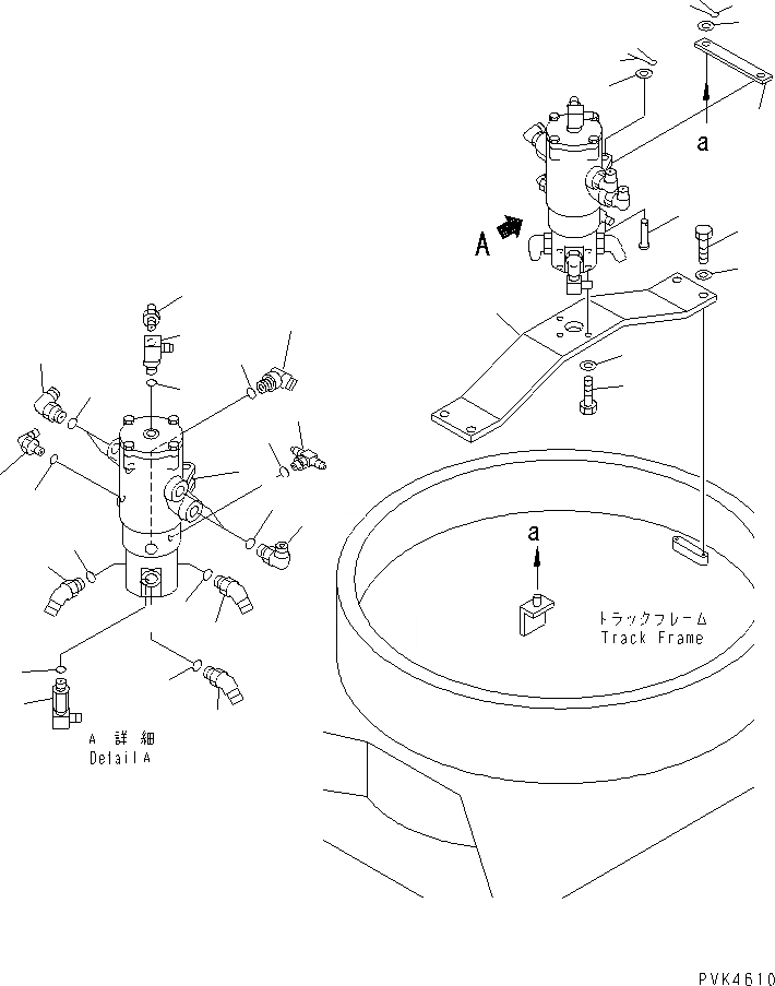 Схема запчастей Komatsu PC120SC-6 - ПОВОРОТНОЕ СОЕДИНЕНИЕ (КОМПОНЕНТЫ) ПОВОРОТН. КРУГ И КОМПОНЕНТЫ