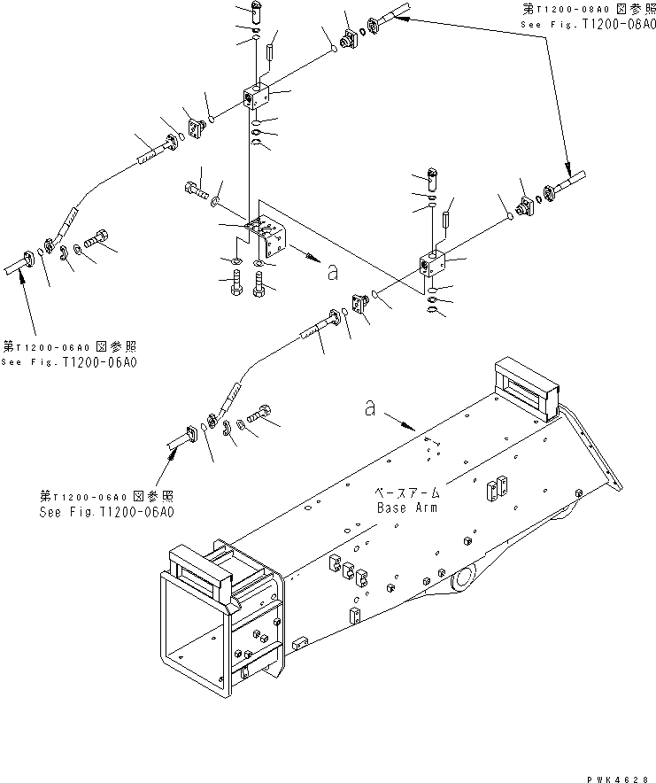Схема запчастей Komatsu PC120SC-6 - ОСНОВ. РУКОЯТЬ (ГИДРОЛИНИЯ¤ ПРАВ.)(№-8) РАБОЧЕЕ ОБОРУДОВАНИЕ