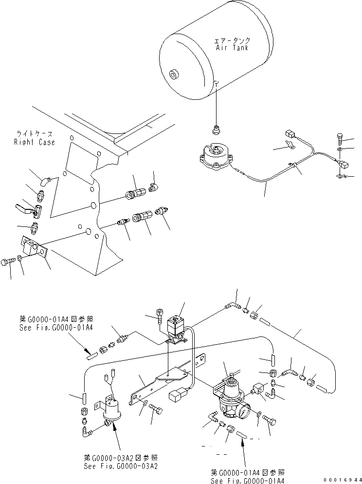 Схема запчастей Komatsu PC1250-7 - ВОЗД. СИСТЕМА (ВОЗД. БАЛЛОН ДРЕНАЖН.) (ВОЗД. КЛАПАН) (МОРОЗОУСТОЙЧИВ. СПЕЦИФ-Я) (АВТОМАТИЧ. СМАЗ.) (ДЛЯ СТРАН ЕС) ВОЗД. СИСТЕМА