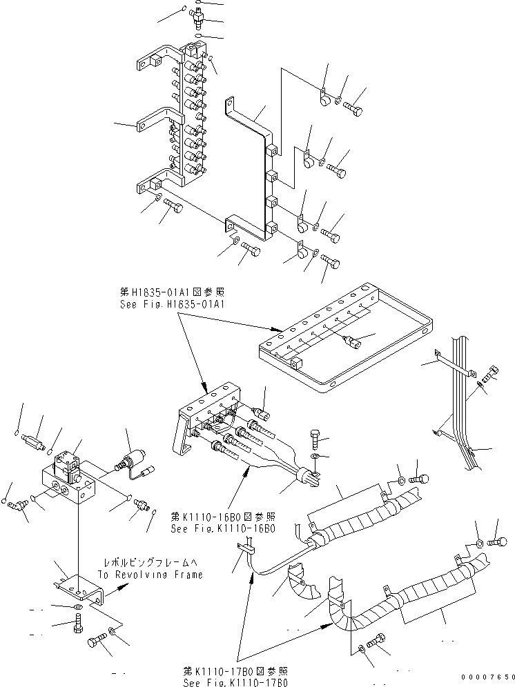 Схема запчастей Komatsu PC1250-7 - PPC ЛИНИИ СОЕД-Е (СОЕД-Е¤ КЛАПАН И КРЕПЛЕНИЕ) (ДЛЯ ВЫС. КАБИНА) (ДЛЯ ПОГРУЗ.) ГИДРАВЛИКА