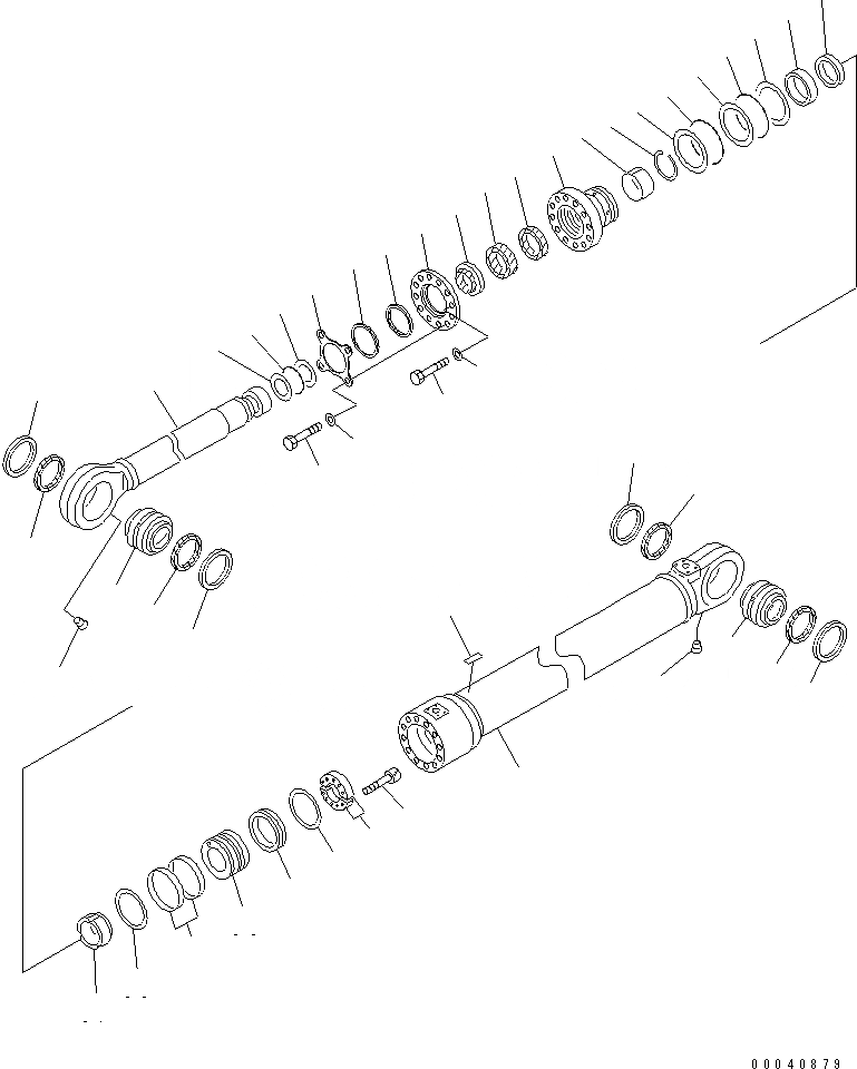 Схема запчастей Komatsu PC1250-7 - ЦИЛИНДР СТРЕЛЫ(/) (МОРОЗОУСТОЙЧИВ. СПЕЦИФ-Я)(№-) ОСНОВН. КОМПОНЕНТЫ И РЕМКОМПЛЕКТЫ