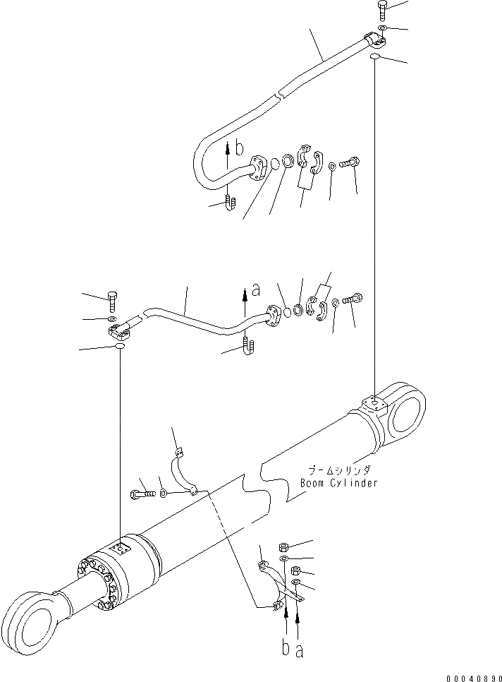 Схема запчастей Komatsu PC1250-7 - ЦИЛИНДР СТРЕЛЫ(/) (МОРОЗОУСТОЙЧИВ. СПЕЦИФ-Я)(№-) ОСНОВН. КОМПОНЕНТЫ И РЕМКОМПЛЕКТЫ
