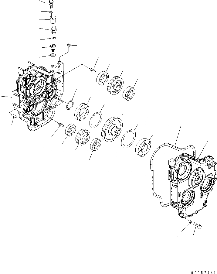 Схема запчастей Komatsu PC1250-8 - МЕХ-М ОТБОРА МОЩНОСТИ (МЕХ-М ОТБОРА МОЩН-ТИ В СБОРЕ) (ДЛЯ ЗАПЫЛЕНН. РАЙОНОВ)(№-) КОМПОНЕНТЫ ДВИГАТЕЛЯ