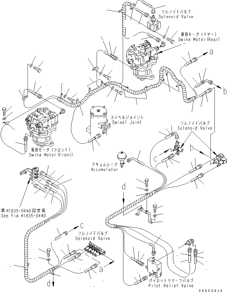 Схема запчастей Komatsu PC1250-8 - СОЛЕНОИДНЫЙ КЛАПАН ЛИНИЯ(№-) ГИДРАВЛИКА
