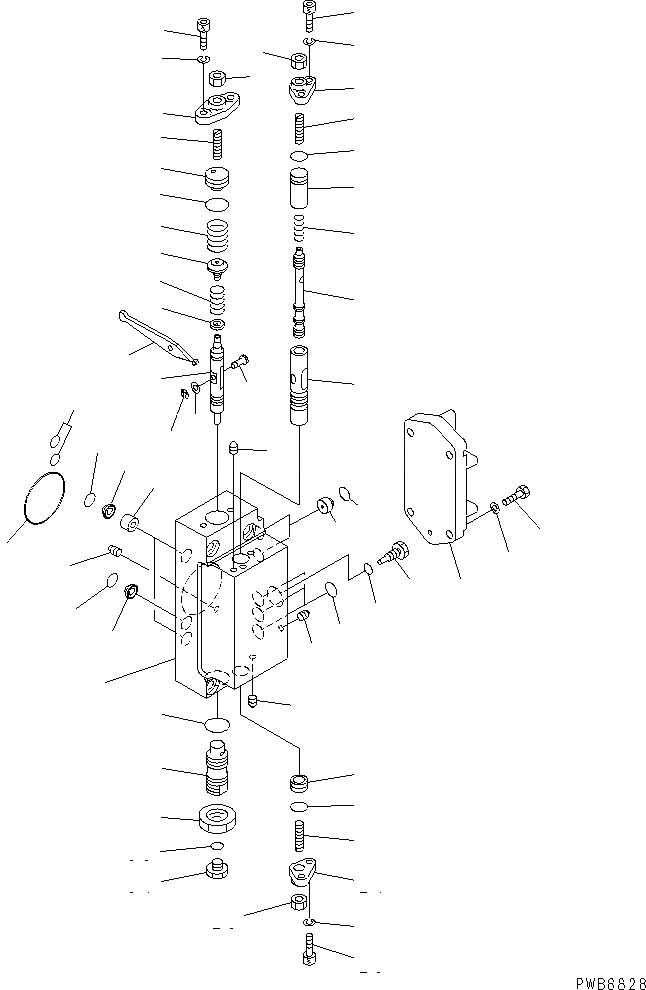 Схема запчастей Komatsu PC1250-8 - ОСНОВН. НАСОС (7/) (N. НАСОС)(№-) ОСНОВН. КОМПОНЕНТЫ И РЕМКОМПЛЕКТЫ
