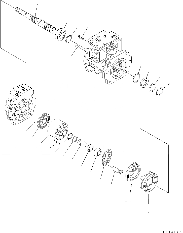 Схема запчастей Komatsu PC1250LC-8 - ПРИВОД НАСОС (/7)(№-) ОСНОВН. КОМПОНЕНТЫ И РЕМКОМПЛЕКТЫ