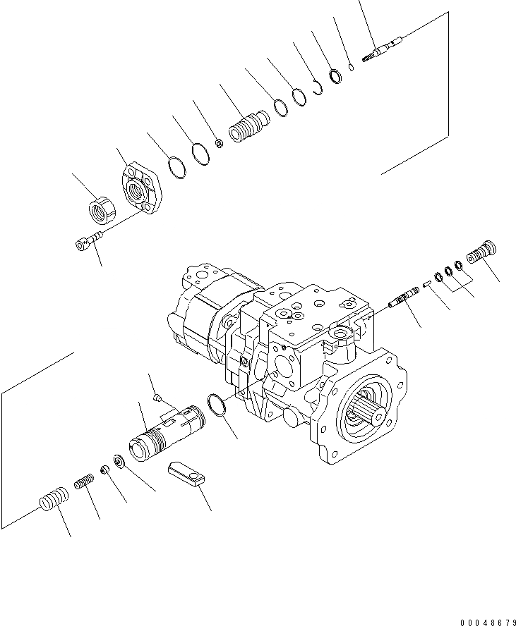 Схема запчастей Komatsu PC1250LC-8 - ПРИВОД НАСОС (/7)(№-) ОСНОВН. КОМПОНЕНТЫ И РЕМКОМПЛЕКТЫ